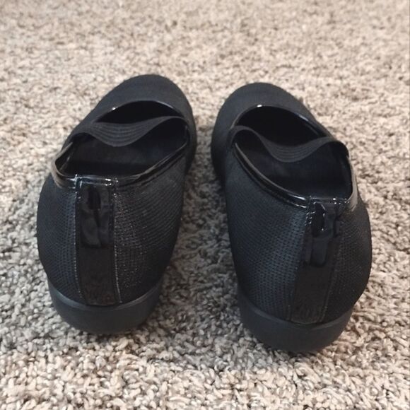 Munro American Women's Size 8.5 N Black Slip on Stretchy Strap Mary Janes Heeled - Picture 9 of 12